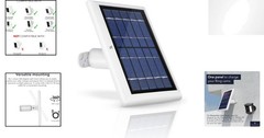 360° Adjustable Solar Panel Charger for Ring Cameras – Effortless Installation