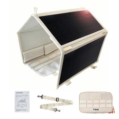 Litheli 24W Portable Solar Panel Charger Foldable Waterproof USB-C USB-A Camping