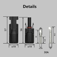 12 Pairs Panel PV Cable Connectors Wire Crimper Pliers Solar Crimping Tools Set