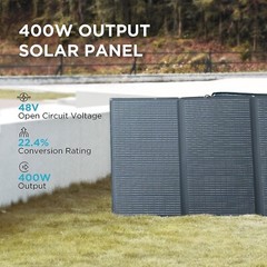 EcoFlow 400W Solar Panel Self-supporting, Waterproof Smart Outdoor Solar Kit