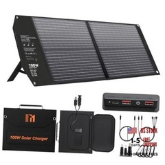 Portable Foldable Solar Panel Charger 24V MC4 DC USB-C USB-A | USB-C 100W