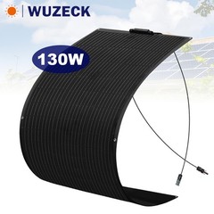 130 Watt Flexible Solar Panel 12V Monocrystalline Solar PV Charging For RV Boats