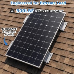 Z Brackets Solar Panel Mounting Kit (16 Pack) – Heavy Duty Corrosion-Resistan…