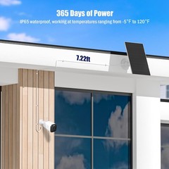 7W Solar Panel for Eufycam 2C/2C Pro/2/2 Pro/E20/E40/E, 2 Pack