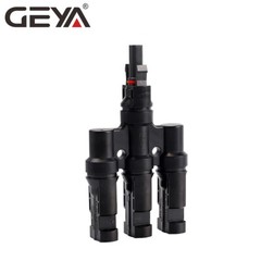 GEYA 1 Pair T Branch PV Solar panel Cable Connectors 2/3/4/5/6 IP67 Male&Female