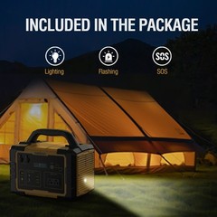1024Wh 1000W Portable Battery Solar Ready Off-Grid Outdoor Backup Power Supply