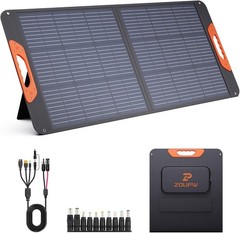 ZOUPW 100W Portable Solar Panel 23.5 Efficiency Mono