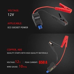 EC5 Heavy Duty Jump Starter Replacement Cables with Battery Clamps-EC5 Connec…