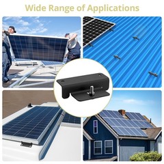 Anbte 4PCS Solar Panel Mounting Z Brackets, Aluminum Solar Panel Mounting Bra…