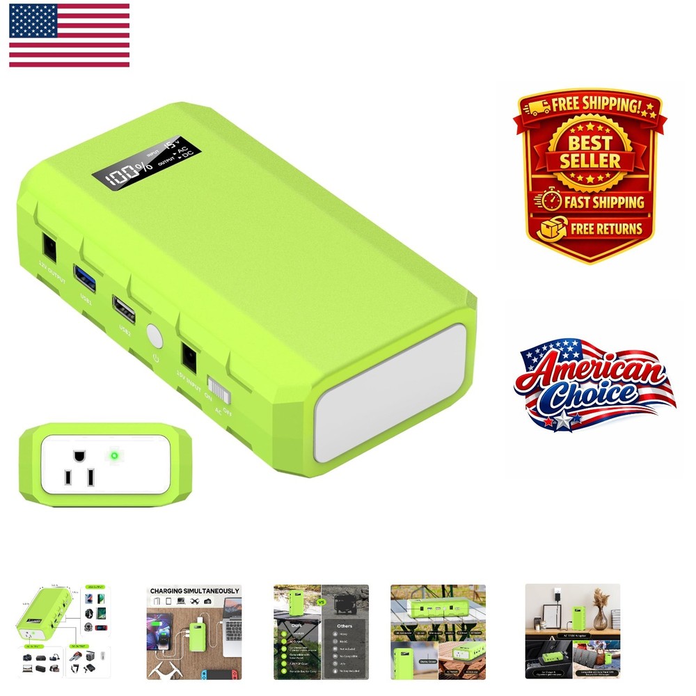 Portable Power Source with 24000mAh Capacity – Ideal for Camping
