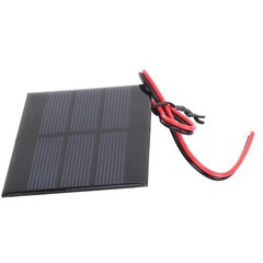 5Pcs Mini Solar Panel Battery Cell Board Module With 30cm Wire DC 0.65W 1.5V