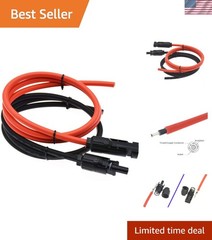10AWG6mm² 3FT Solar Extension Cable, PV Connector to Bare Wire