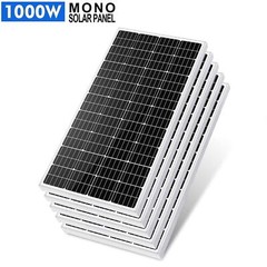 5 X 200W 12V Monocrystalline Solar Panel 1000W Bundle Solar Module For RV Marine