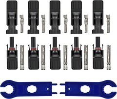 12PCS Solar Panel Cable Connector Crimper PV Crimping Pliers Cable Terminal Tool