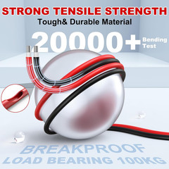 2X100 Feet Solar Panel Wire, 10AWG Solar Wire Tinned Copper PV Cable