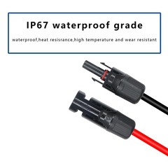 RIIEYOCA 14AWG Battery Alligator Crocodile Clip to Solar Connector Extension