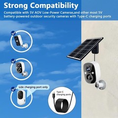 Versatile Eco-Friendly Solar Panel: 23% Efficiency for Cameras & USB Charging