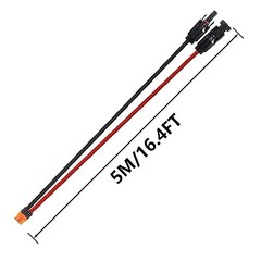 16.4FT/5M 12AWG Solar Panel Connector to XT60i Female Solar Panel 16.4ft/5m