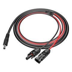 Solar Panel Connectors to DC 5.5×2.1mm Extension Power Cable 14AWG Solar Pane…
