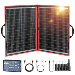 100W Portable Foldable Solar Panel Kit for 12V Battery Charging | 100W 19x26in