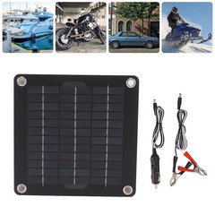 Premium Monocrystalline Silicon Solar Panel Kit 10W 12V Waterproof Car Charger