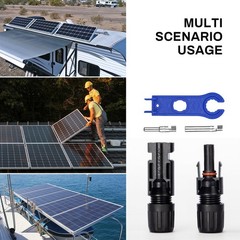 100 Pairs Solar Waterproof IP67 Solar Panel Connector Male/Female NEW 1000 Volts