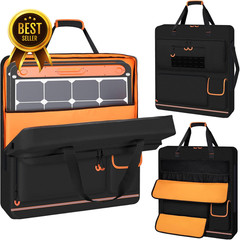 Solar Panel Carrying Case Bag with Orange Lining Storage for Jackery Solar Panel