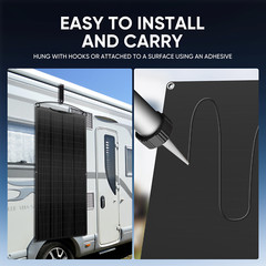 Flexible 300W Mono Solar Panel 12V Power Portable Camping Home RV Battery Charge