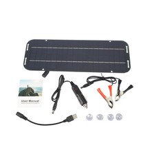 12V Solar Panel Kit IP65 Waterproof Trickle Charger Battery Powered For RVs Car