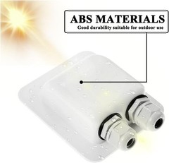 Weatherproof ABS Solar Double Cable Entry Gland for All Cable Types 2mm² to 6…