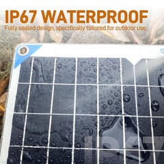 30W Solar Trickle Charger Maintainer 12V Solar Powered Battery Charger for Car