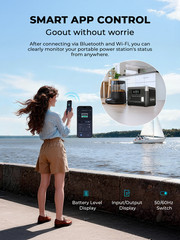 OUKITEL Power Station 1024Wh, 1800W Solar Generator, LiFePO4 Battery Backup
