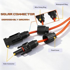 10FT/16.4FT/25FT XT60i Solar Charging Cable 12AWG Extension for Power Stations