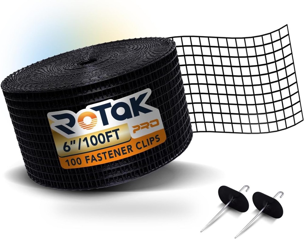 ROTAK Critter Guard PRO – 6in x 100ft Solar Panel Bird Prevention Roll Kit with