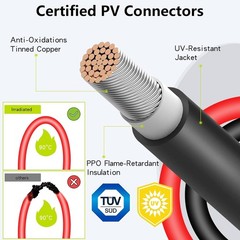 Effortless Installation 2 Pack Solar Connectors – Weatherproof for Outdoor Use