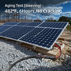10AWG 30FT Solar Panel Extension Cable Flame Retardant Protective Sleeving Home