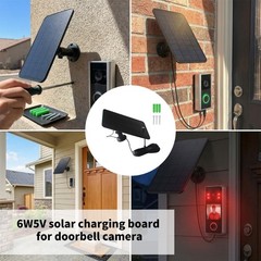 Weatherproof 6W Solar Energy Charging Board 5M Cable For Home Appliances Devices