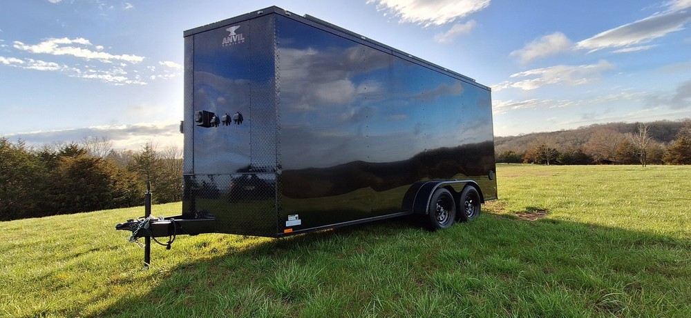 16′ Enclosed SOLAR POWERED Offgrid Self-Sufficient Trailer – Built in Solar Arra