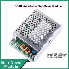 600W 20A Adjustable Converter 25V-90V DC Input 2.5V-60V DC Output Module
