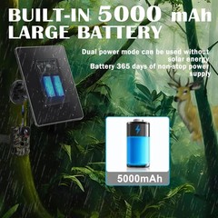 Trail Camera Solar Panel, Mini Solar Battery Charger DC 12V/1A 6V/1.5A & USBC…