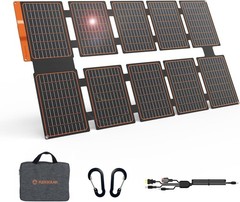 Flexsolar 100W Portable Solar Panels Chargers with PD3.0 USB-C,QC3.0 USB-A …..