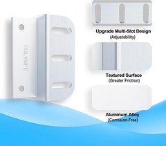 Multi-Slot Aluminum Z Brackets for Solar Panel Hold Down