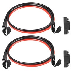 XRDS -RF SAE Extension Cable 2FT 2PCS– Heavy Duty 10AWG Tinned Copper Wire wi…