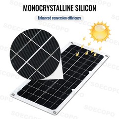 SOECOPO 150W Monocrystalline Solar Panel Kit with 30A/60A/100A LCD Controller fo