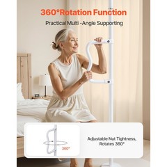 Floor – to – Ceiling Transfer Pole, Tension Mounted Bathroom Grab Bar with Anti