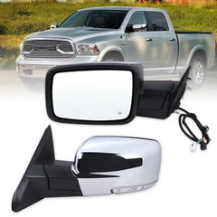 Left Driver Side Mirror Compatible With 2013-2018 Ram 1500 2500 3500 With