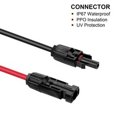 Geosiry 20FT 10AWG Solar Panel Extension Cable with Female and Male Connector…