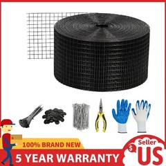 8in x 100ft Solar Panel Bird Guard ,Critter Guard Mesh Roll Kit 70pcs Fasteners