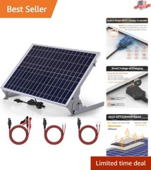 Intelligent Charge Controller 30W Solar Battery Charger with LED Indicator
