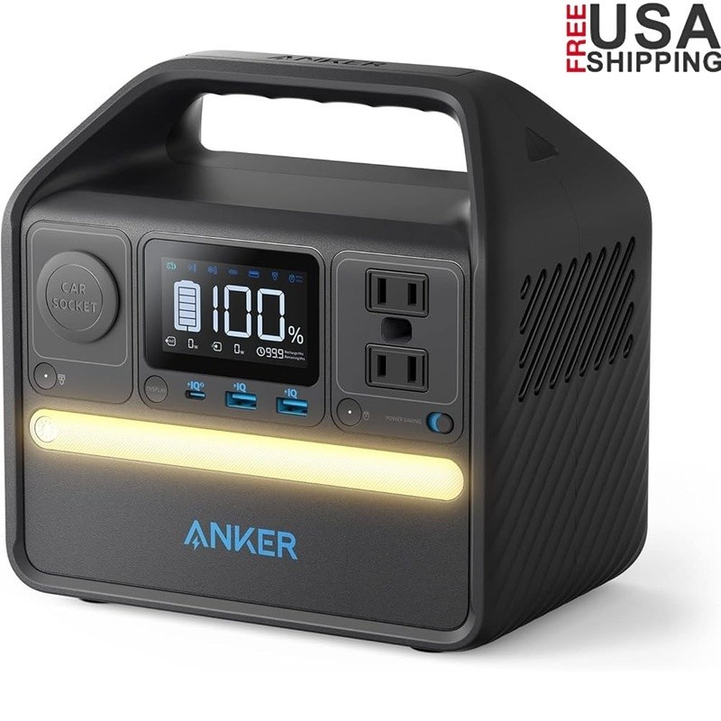 Portable Power Station 600W Battery Powered Multi-Device Charging Hub 256Wh New